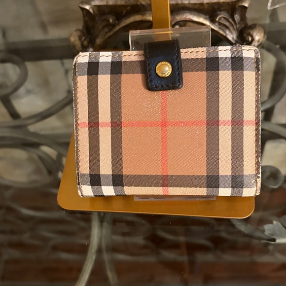 Burberry Plaid Wallet and Card Holder - Picture 1 of 10
